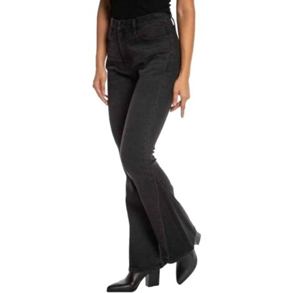 Juicy Couture black High rise‎ Malibu stretch flare jeans plus size 18W new!!